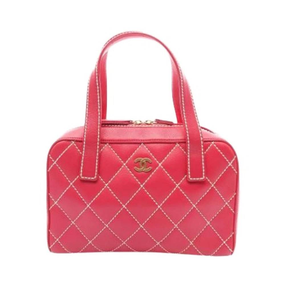 Chanel Vintage Pre-owned Vintage Håndtaske - Vintage - Dame - Lyserød - ONE SIZE - Læder