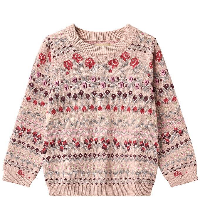 Wheat Tröja - Stickad. Micmac - DIM Rose - Wheat - 4 år (104) - Tröja