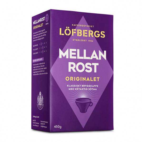 Bryggkaffe Löfbergs Mellanrost 100% Arabica, 450 g (450g)