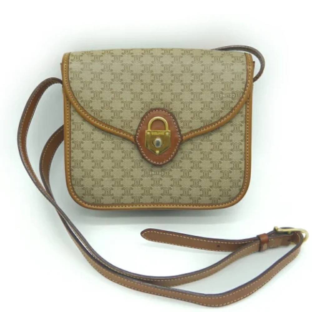 Celine Vintage Pre-owned Stof celine-tasker - Vintage - Dame - Grøn - ONE SIZE - Uld
