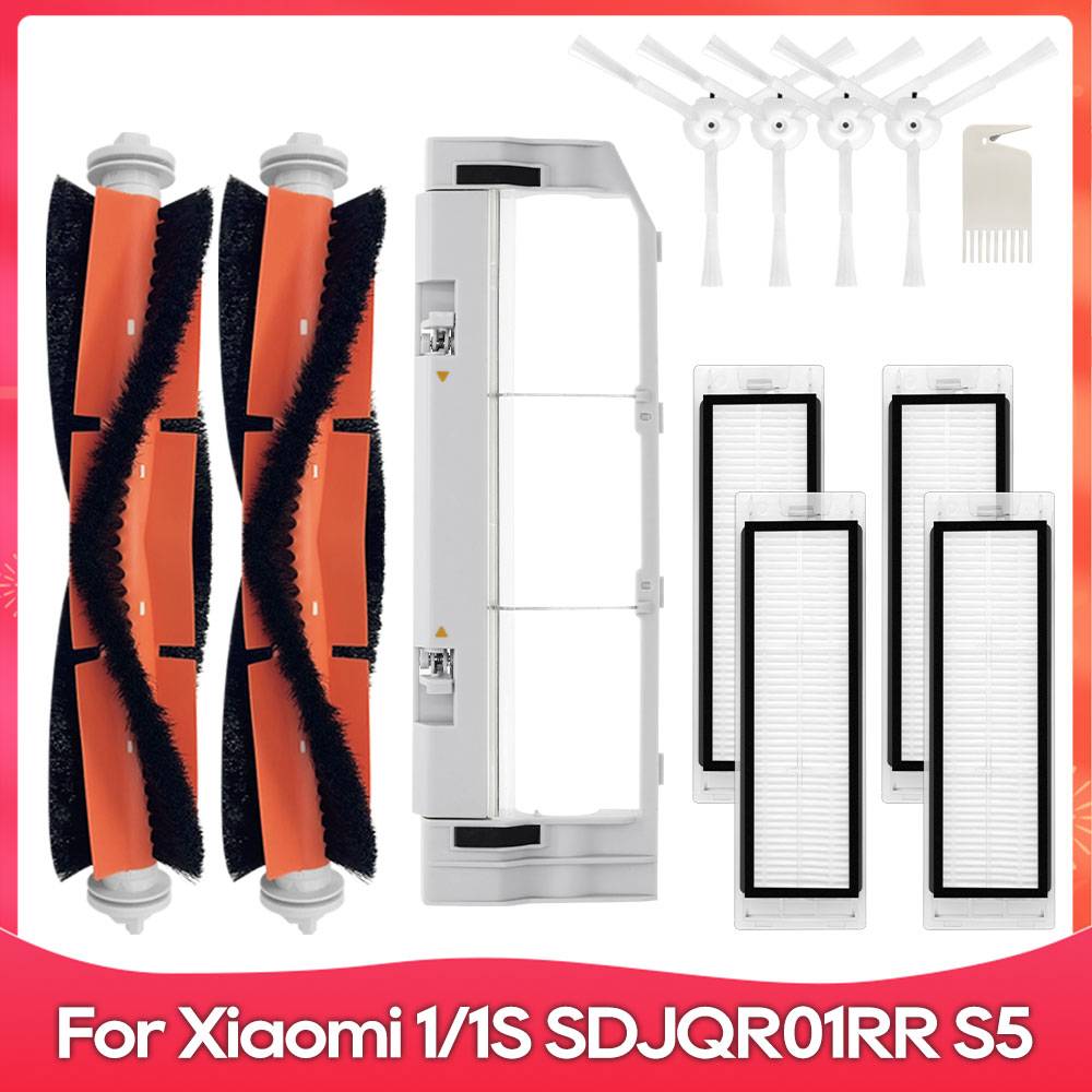 Fit For Xiaomi Mi Robot 1 / 1S SDJQR01RR SDJQR02RR SDJQR03RR Roborock E3, S4, S4 Max, S5 Brush Filter Vacuum Cleaner Accessory