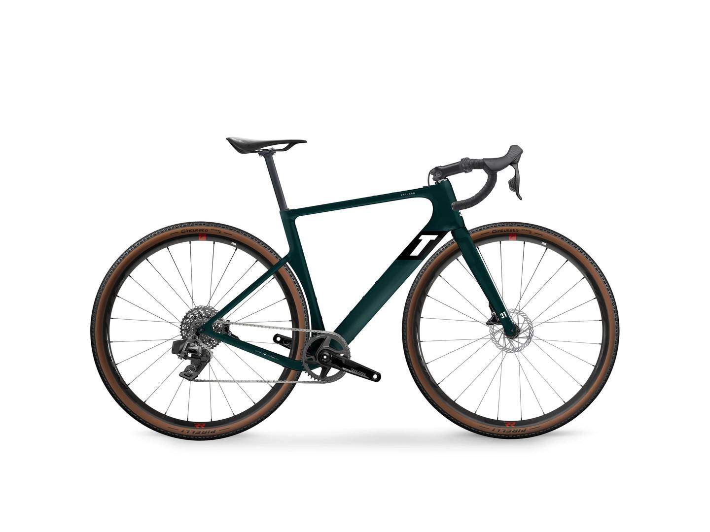 3T Exploro Ultra Gravelbike Racing Green, Str.56 - Grön (56)