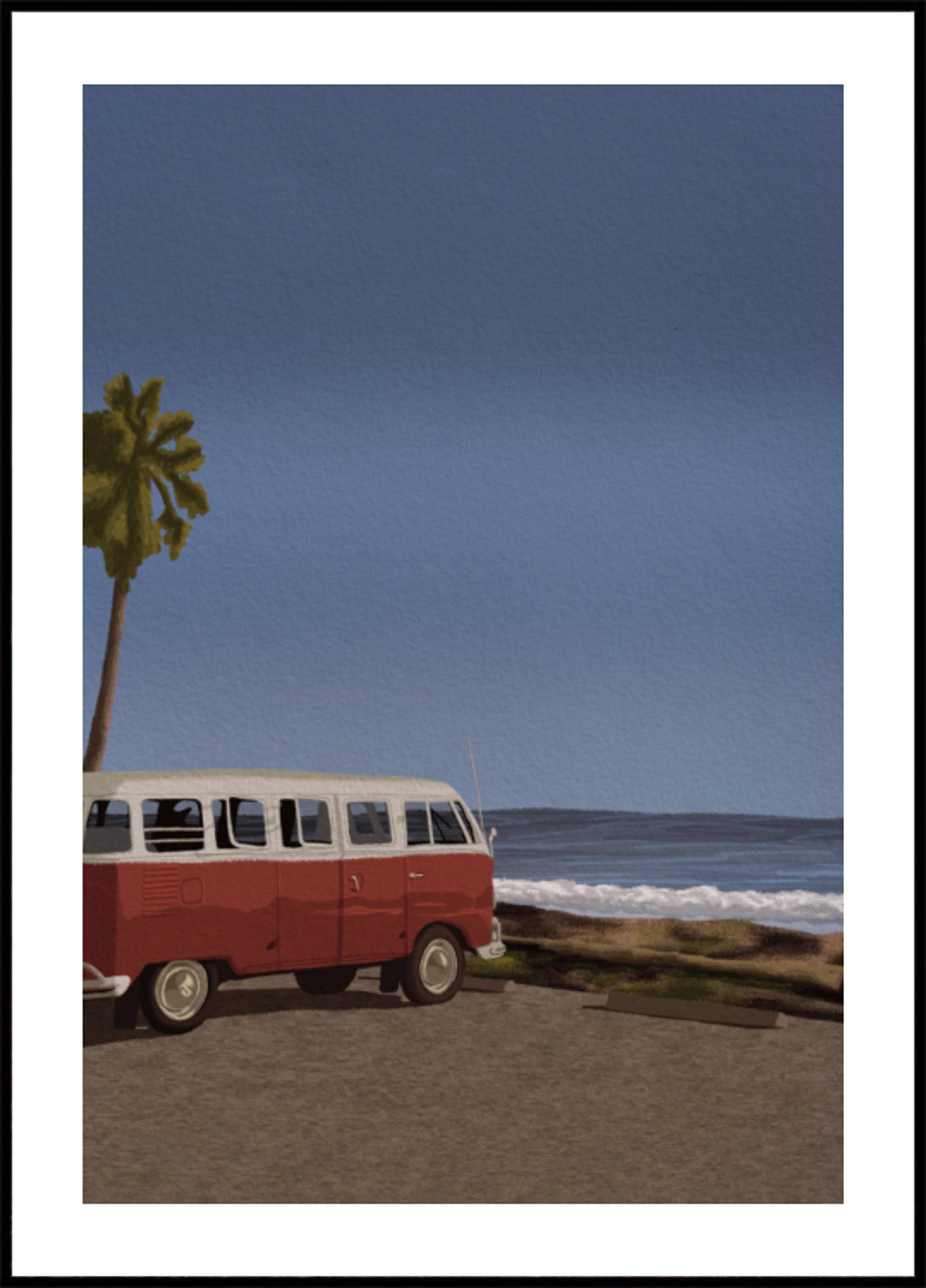 Vintage Beach Van (30x40) - Plakater > Osorterade verk