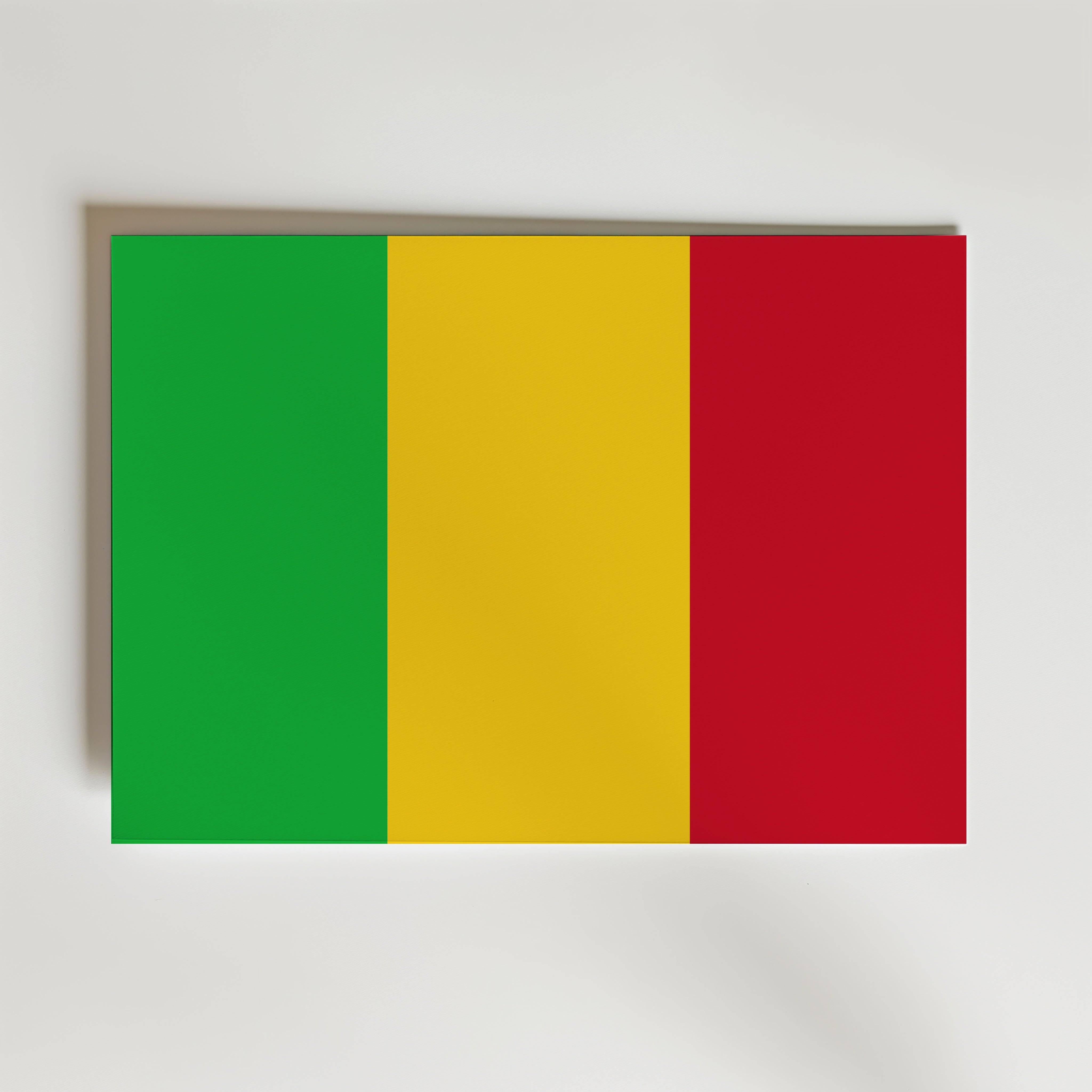 Mali National Flag Poster - Poster 40x30 cm