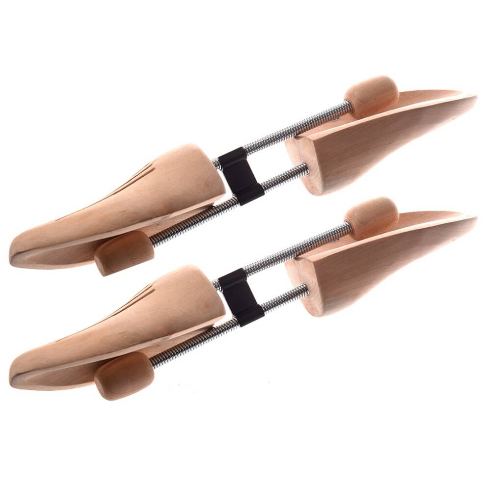2 Pair Unisex Wooded Shoe Tree Shoe Stretcher Shaper Shoe Care