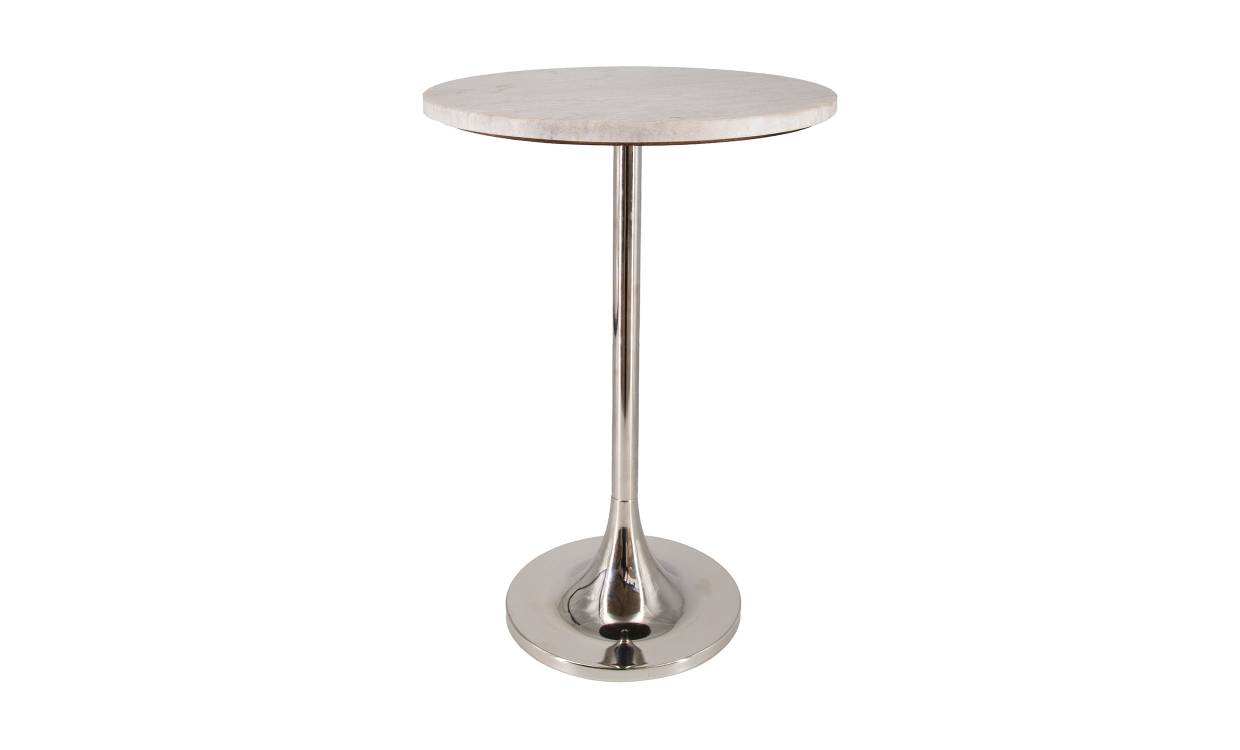 CINDY Sidobord Marmor Krom
