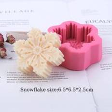 Jul sn&#xF6;flinga form silikon tv&#xE5;l formar 3d silikon form dekorera choklad socker hantverk formar - N2