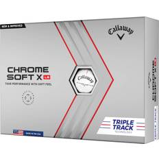 Callaway Chrome Soft X Low Spin Triple Track (2022) Logobolde - Hvid