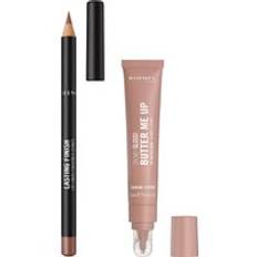 Rimmel Butter Me Up & Lasting Finish Lip Bundle (Various Shades) - 002 Latte Delight
