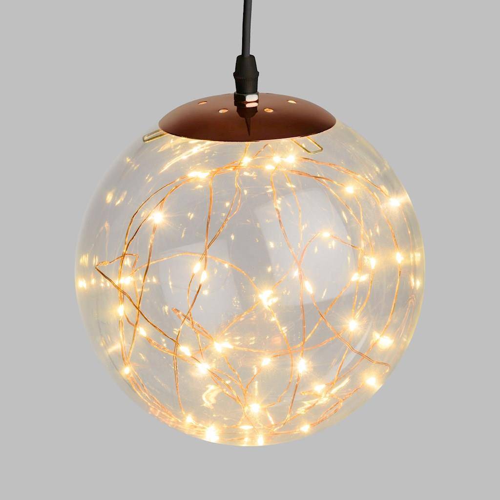 Kugleformet pendel med LED Ø: 20 cm