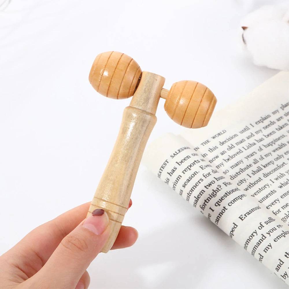 Face Massager Maderoterapia Face Roller Mini Wood - A13