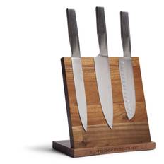 3-Pack Knivar & magnetiskt knivblock