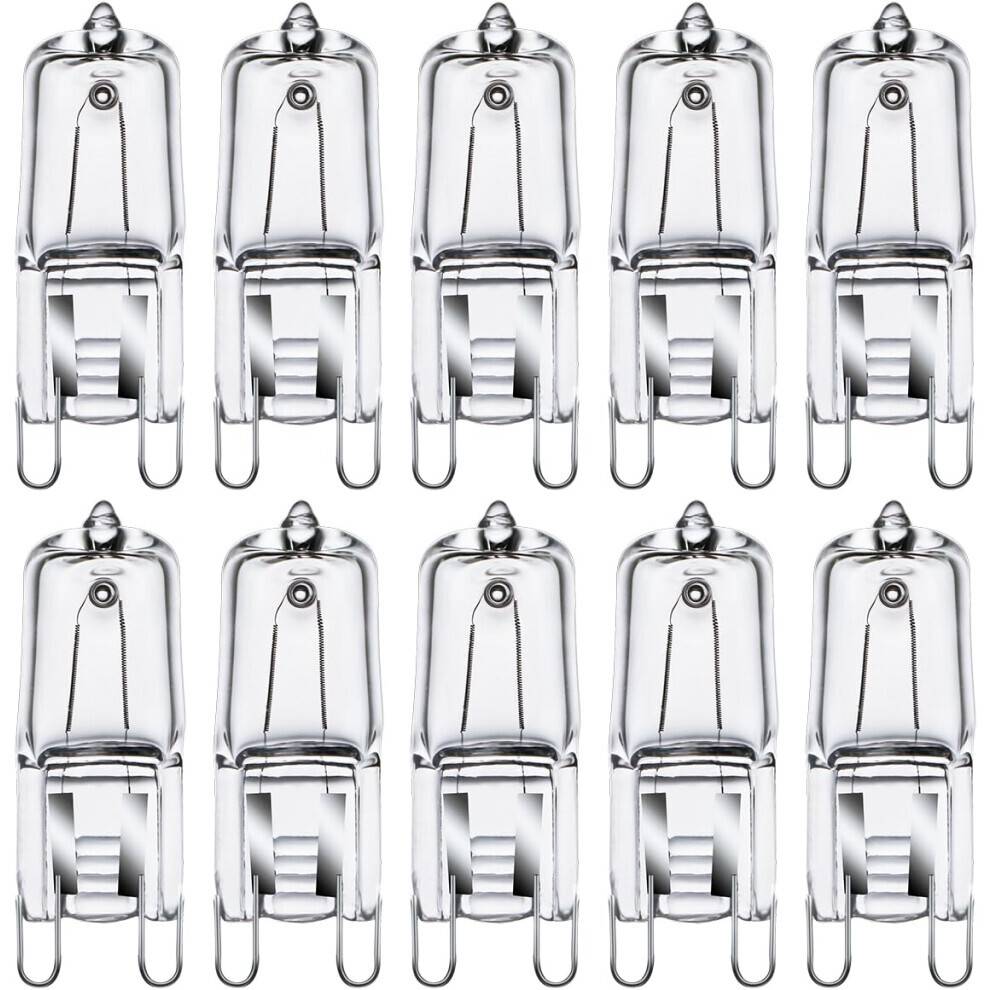 G9 Halogenlampor G9 33W (34W) Kapsellampor G9 230V 2800K Varmvit Dimbar 10-pack