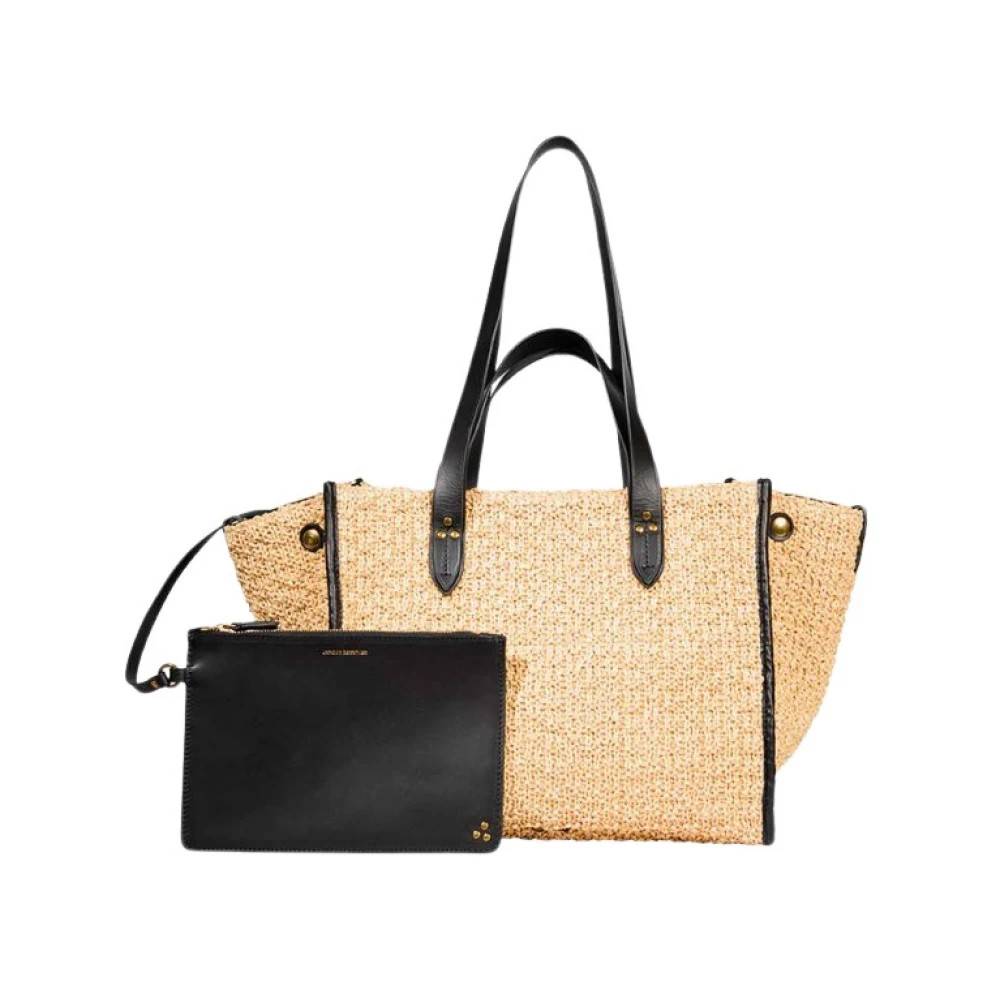 Jérôme Dreyfuss Cabas Léon M - Tasker - Dame - Beige - ONE SIZE - Uld
