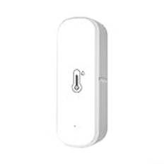 Besttoolifes WiFi-hygrometertermometer sensor för tuya, inomhus utomhus trådlös temperaturfuktighetssensor monitor med smarta varningar, WiFi-termometer ingen hubb krävs, fungerar med för Alexa (WiFi)