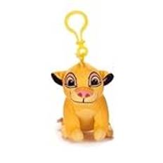 Whitehouse Lejonkungen Bagclip plysch 11 cm nyckelhängare 5 olika Figurer, ORIGINAL The Lion King gosedjur – supermjukt plyschdjur för ranzen ryggsäck, väska (Simba – pojk)