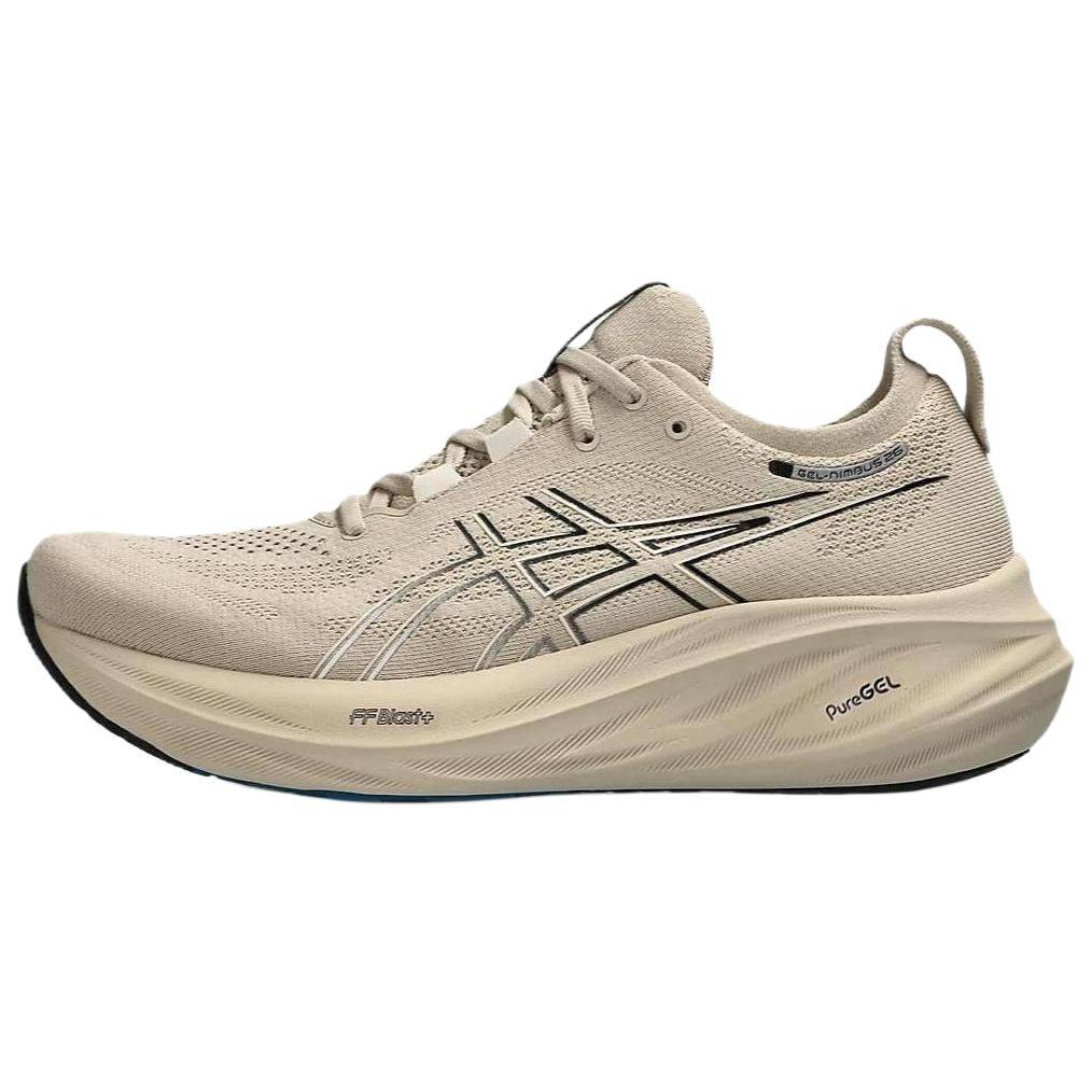 ASICS Gel Nimbus 26 Fjädergrå Svart Herr Sneakers Brun 1011B794-021 cm gray
