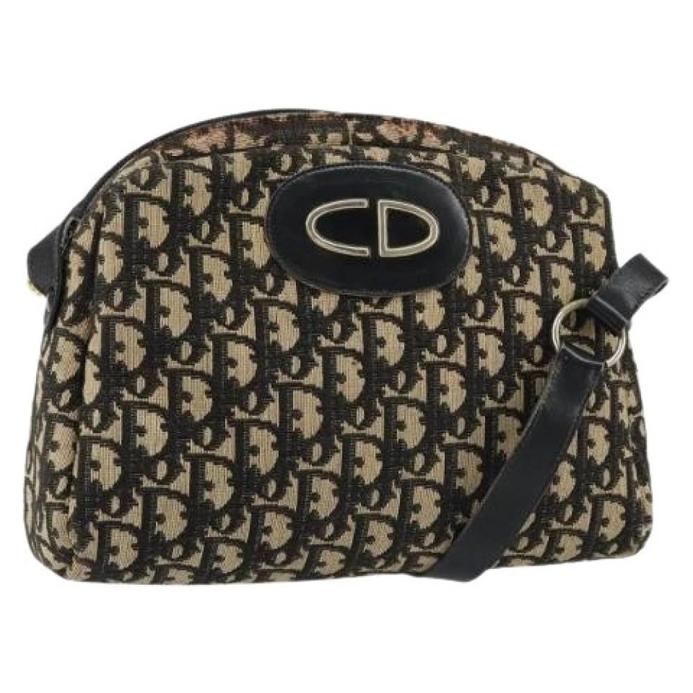 Dior Vintage Pre-owned Vintage CD trotter Skuldertaske - Vintage - Dame - Beige - ONE SIZE - Uld