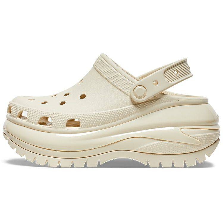 Crocs Mega Crush Clog Bone Unisex Sneakers Cream 207988-2Y2 cm