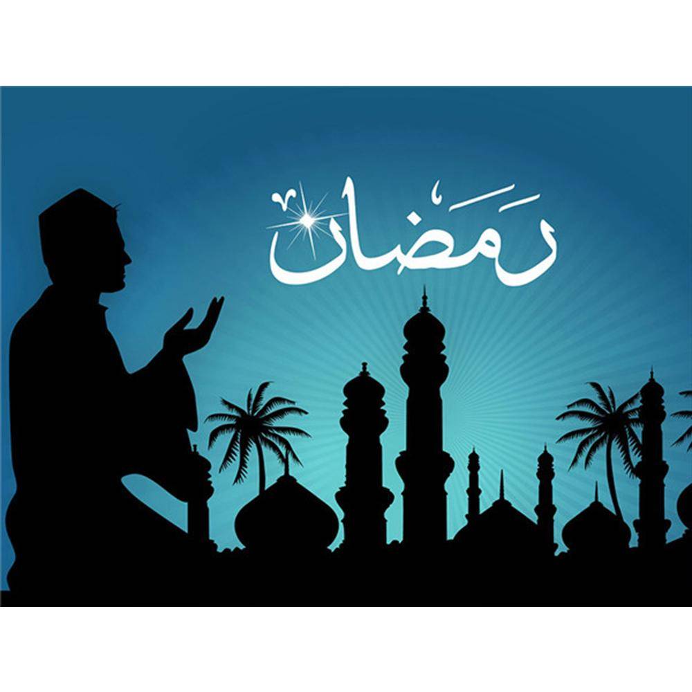 3D DIY Full Drill Diamantmålning Muslimsk måneikon Korsstygn Diamantbroderi Religion Handarbete Dekor för hemmet Full Square 30X40CM