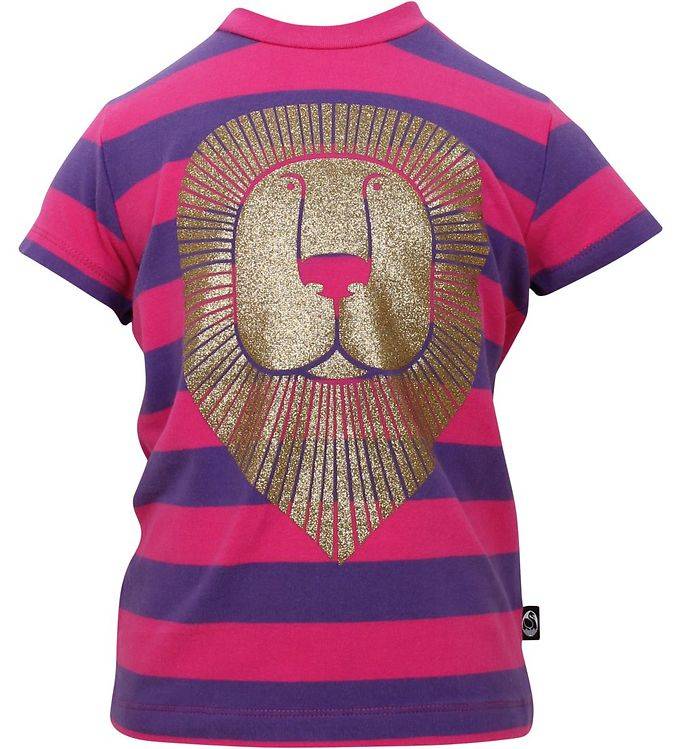 Danefæ T-shirt - Grand Danois-valp - Lila/Rosarandig Lejon - Danefæ - 6 mån - T-shirt