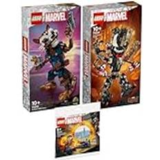 Lego Marvel Set: 76282 Rocket & Baby Groot, 76249 Venomized Groot & 30652 Dimensionsportalen av Doctor Strange