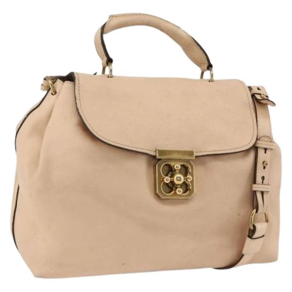 Chloé Pre-owned Pre-owned Håndtaske - Vintage - Dame - Beige - ONE SIZE - Uld