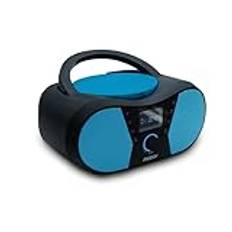 MOOOV 477412 Sportman CD-spelare med FM-radio, USB-port, sömn- och ID3-funktioner LED-skärm, AUX-in, hörlursutgång, EQ