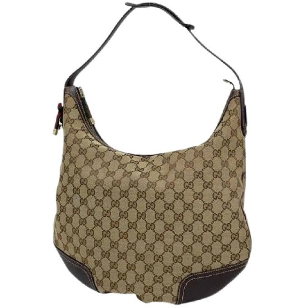 Gucci Vintage Pre-owned Canvas gucci-tasker - Vintage - Dame - Brun - ONE SIZE -