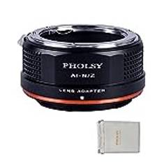 PHOLSY FTZ linsadapter kompatibel med Nikon F objektiv och kompatibel med Nikon Z kamerahus, Z fc, Z30, Z9, Z8, Z6 II, Z7 II, Z6, Z7, Z5, Z50, F på Z