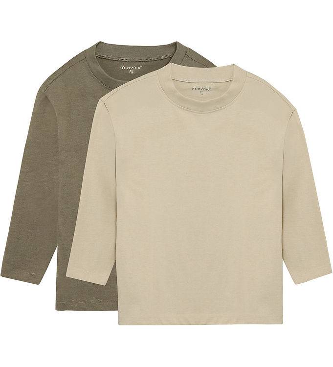 Minymo Bluser - 2-pak - Loose Fit - Vetiver - Minymo - 10 år (140) - Bluse