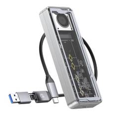 ORICO 40Gbps M.2 NVMe SSD Gehäuse, USB4 NVMe Gehäuse mit effizientem Kühlventilator, Unterstützung 2230 2242 2260 2280(M Key), Kompatibel mit Thunderbolt 4/3 USB4/3.2/3.1/3.0/2.0