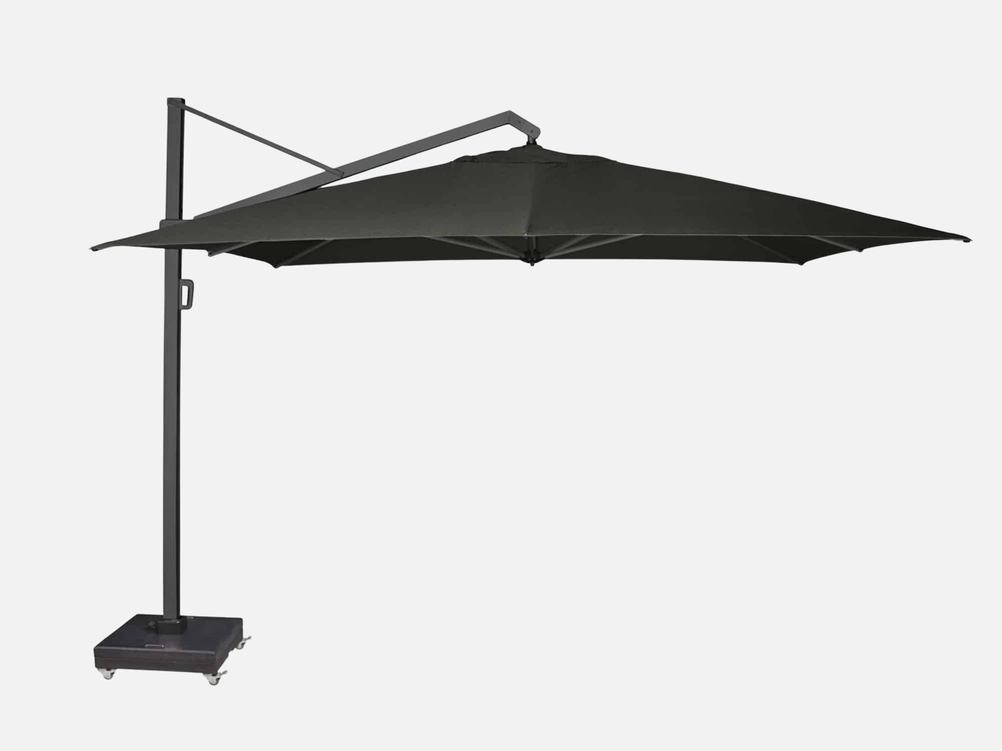 Hængeparasol Challenger med fod Sort - 300x300 cm.