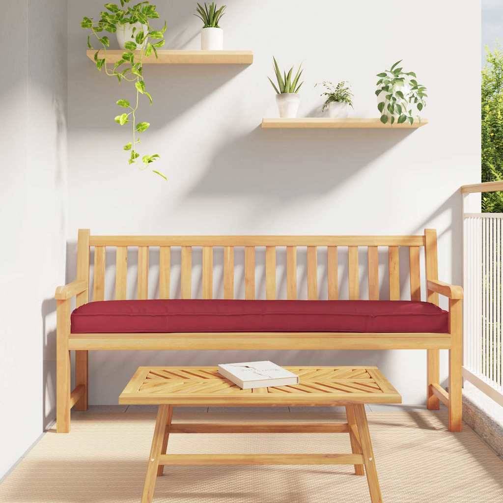 vidaXL Pallet pude Oxford stof Vinrød 180 x 40 x 8 cm