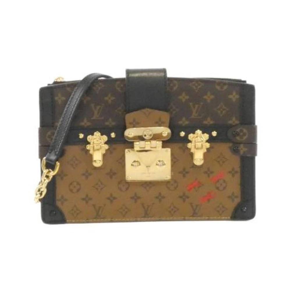 Louis Vuitton Vintage Pre-owned Monogram Reverse Trunk Clutch - Vintage - Dame - Brun - ONE SIZE - Uld