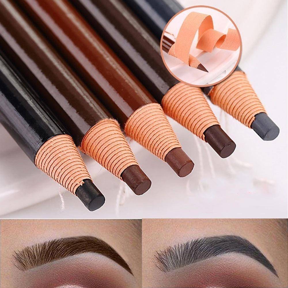 Ögonbryn Tatuering Liner Penna Nyans Microblading Långvarig Vattentät teckning Ögonsmink Ögonbryn Enhancer Pen ZH grå