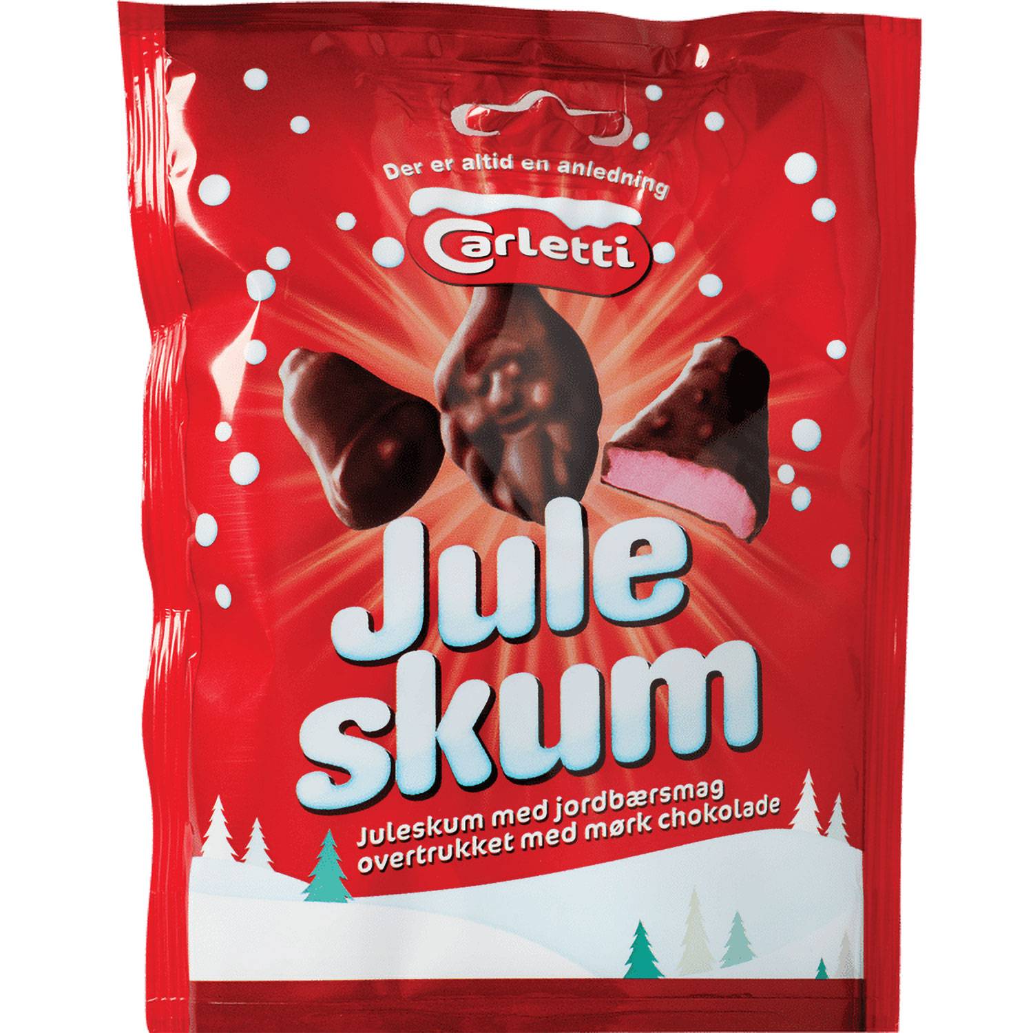 Carletti Juleskum Mørk Schokolade 70 g