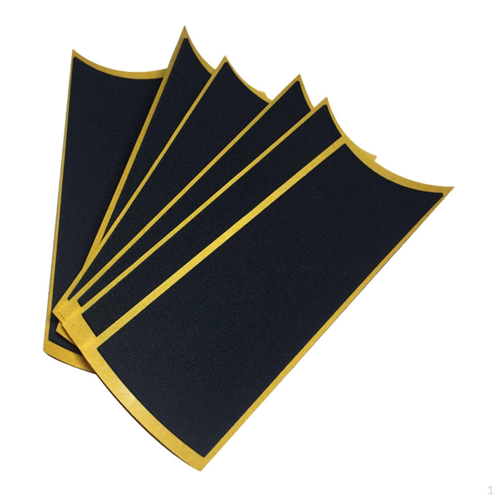 6 Finger Skateboard Stickers Byt ut mot bekväma professionella halkfria tillbehör för black
