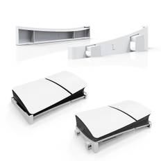 Ps5 Slim Horisontellt stativ, Ps5 Slim Console Base Stand, Base Stand Tillbehör Kompatibla Playstation 5 Disc & Digital Editions White