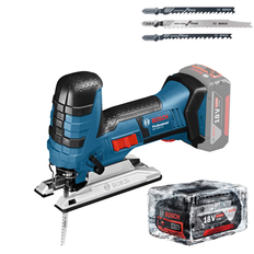 BOSCH GST 18V-LI S  Stiksav Li-Ion, 18V (uden lader) +1x batteri Li-Ion, 18V, 5Ah