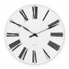 Arne Jacobsen Roman Vægur Ø: 48 cm - Sort/hvid