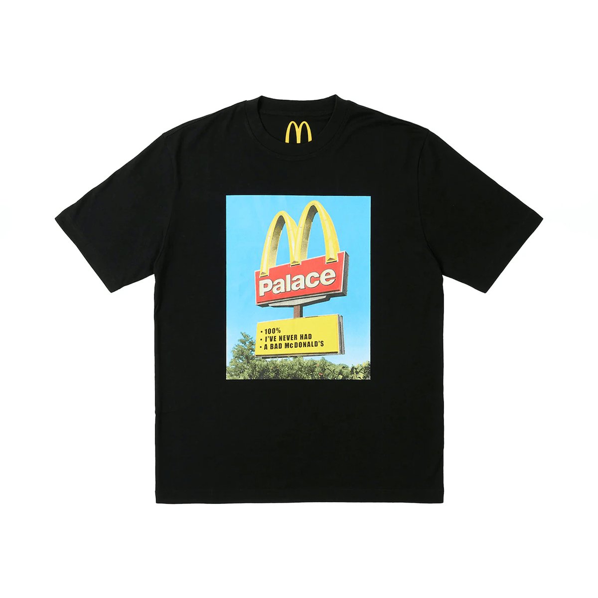 Palace x McDonald's Sign T-shirt Black.