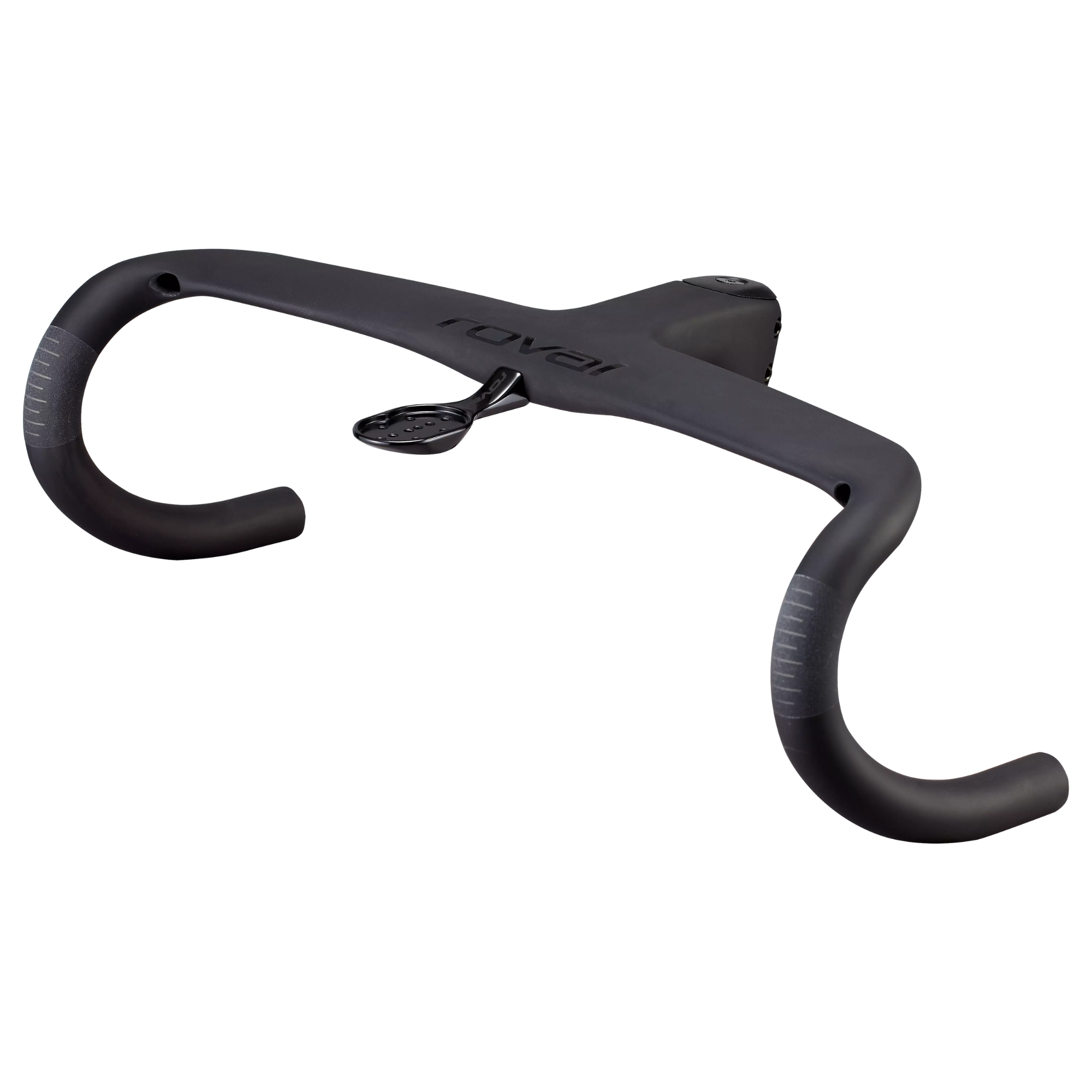 Specialized Roval Rapide Cockpit - Gloss Trek Black/Matte Carbon Smoke - 115mm x 380mm - Cykeltilbehør