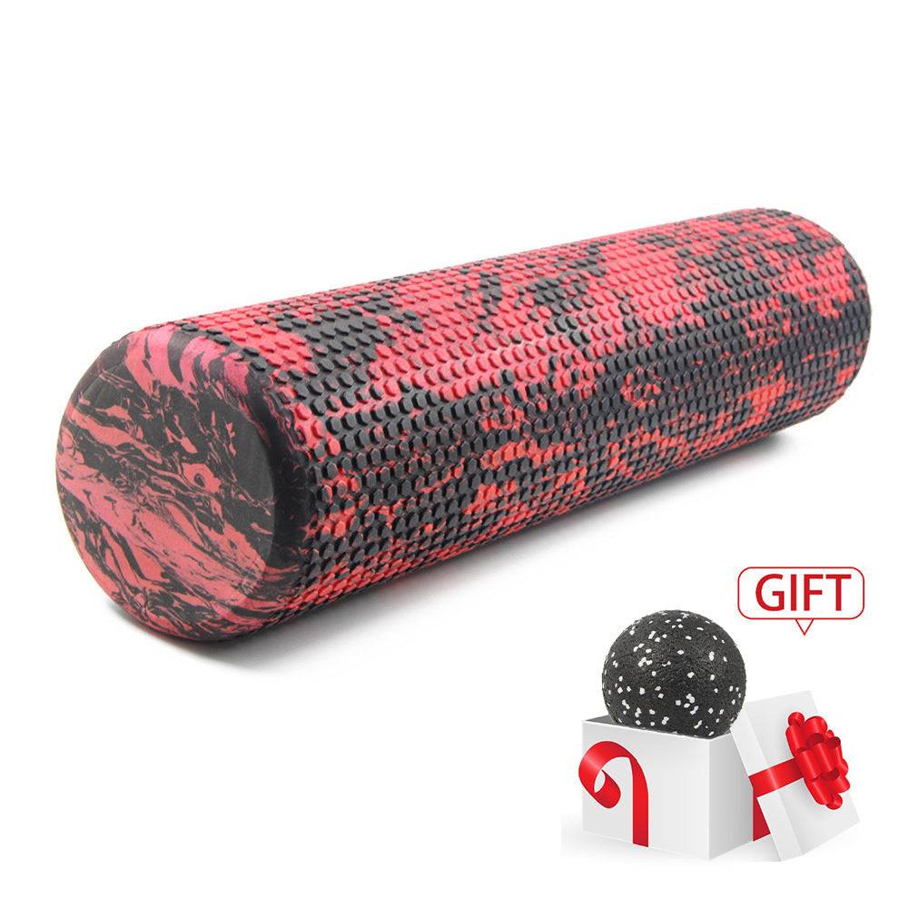60cm Massage Foam Roller - Red black