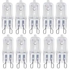 10 Pak Halogen G9 230V 20W Klar Udskiftningsvinkel Pære Varmt Hvid 2700K