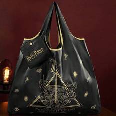 Letter & Geo Graphic Tote Bag,Deathly Hallows,Harrypotter, Large Capacity Bag For Women,Gifts - Black - one-size