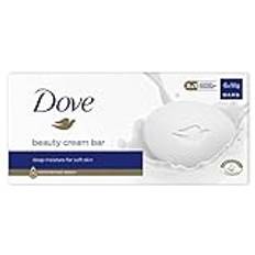Dove Original Beauty Bar Soap med ¼ fuktgivande kräm för mjukare, lenare, hälsosammare hud 6x 90 g