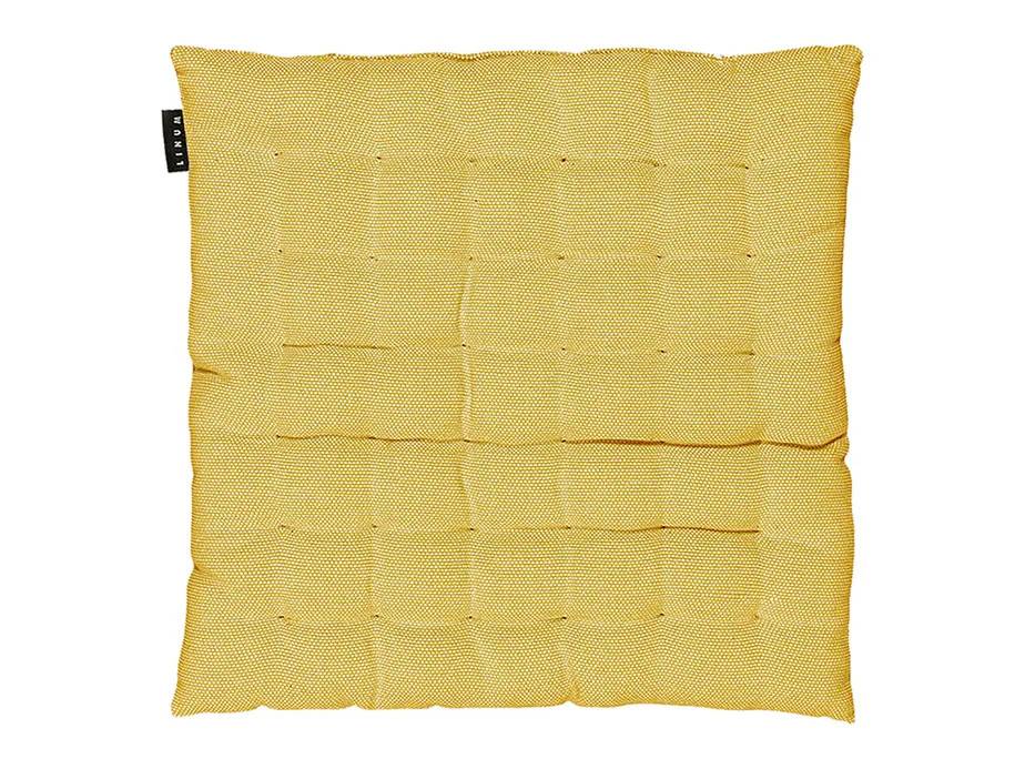 Linum Pepper sittdyna Senapsgul 40 x 40 cm