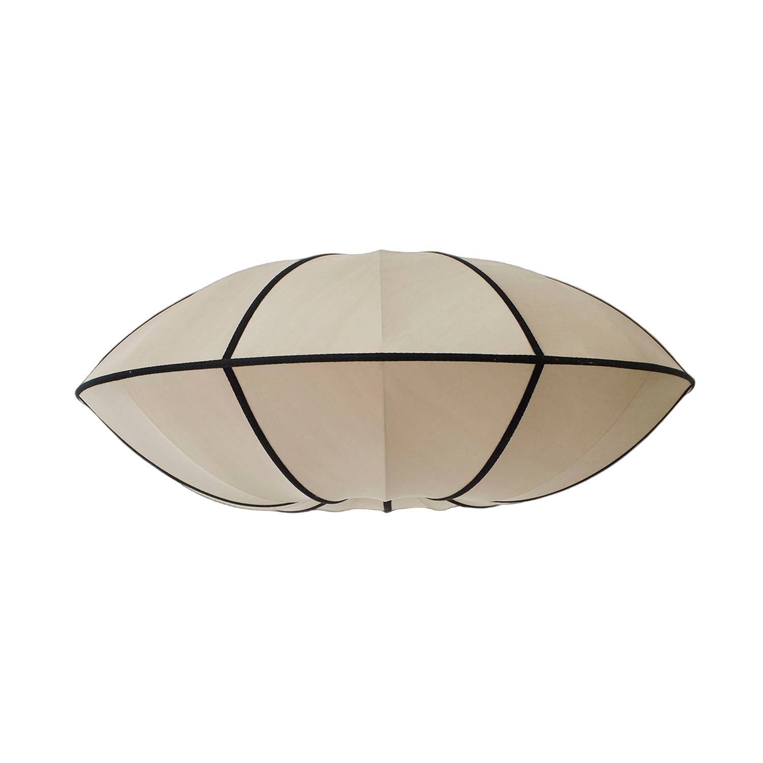 Oi Soi Oi - Round Flat Silk Lampeskærm - Med fatning
