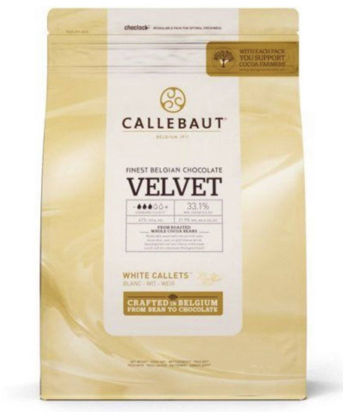 Callebaut Velvet Chokolade - 2,5kg